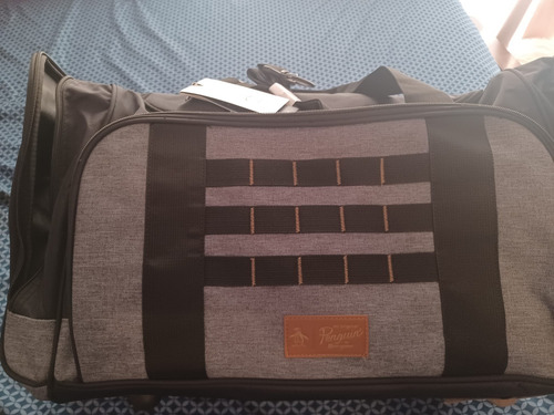 Maleta Para Viajar O Para Gym Penguin Negro Lisa