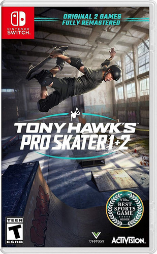 Disponible el soporte físico Pro Skater 1 + 2 Switch de Tony Hawk