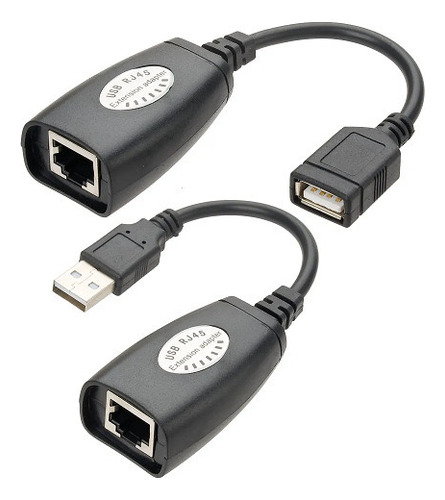 Extensão USB 2.0 via Cabo de Rede LAN - Alta Performance