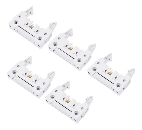 5 Conector Crimpado Cabezal Macho Idc Envuelto 2,54 Mm Fila