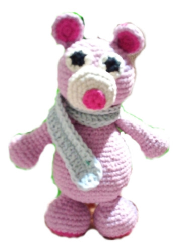 Amigurumi Muñeco Oso Con Bufanda Crochet