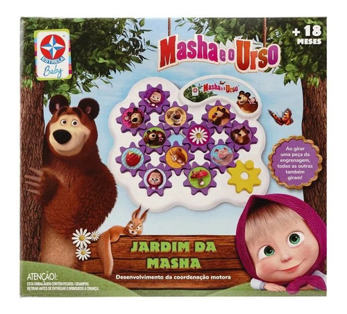 Brinquedo Infantil Marsha Urso Estrela Engrenagens Diversao