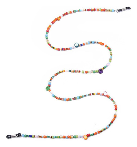 4 X 75cm Cadena De Gafas Con Ganchos Antideslizantes Para