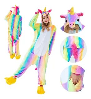 Pijamas Unicornio Pijama Completa, Mameluco Disfraz Adulto