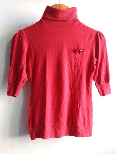 Remera Polera Cuesta Blanca Roja
