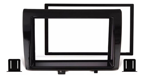 Moldura Painel Dvd 2 Din Mp5 Fiat Bravo 2010 A 2017 Black P