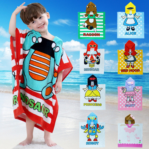 Ff Toalla Baño For Niños Con Estampado Dibujos Animados