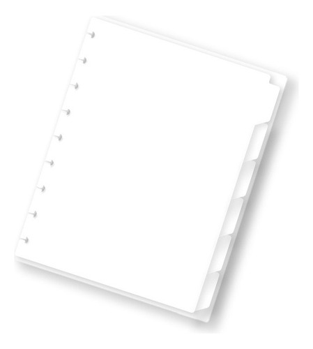 Divisórias E Subcapas Transparente Para Caderno De Disco Brw