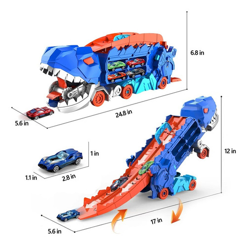 Juguete X City Dinosaur Ultimate Hauler Track Con 8