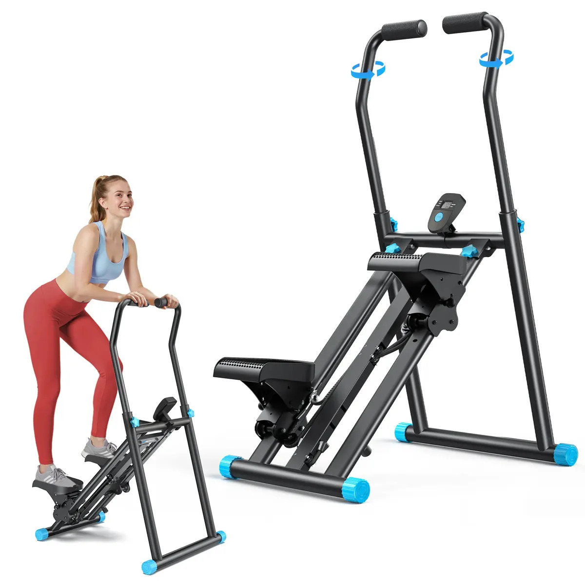Escaladora Vertical Merach MR-2448 con 9 Niveles de Resistencia y Pantalla LCD