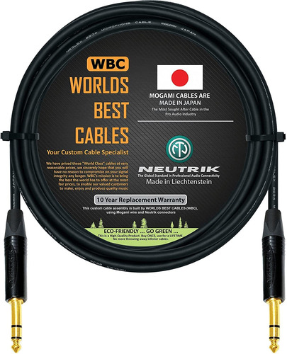 Cable De Conexion Cuadruple Trs 1/4  M/m | Mogami 2534