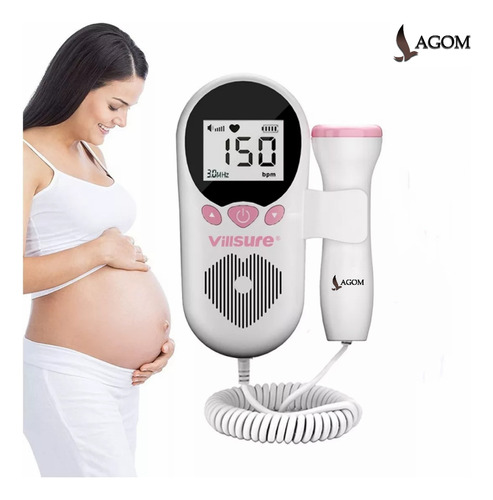 Lagom Monitor Fetal Doppler Ultrasonido Bebé Latidos Corazón