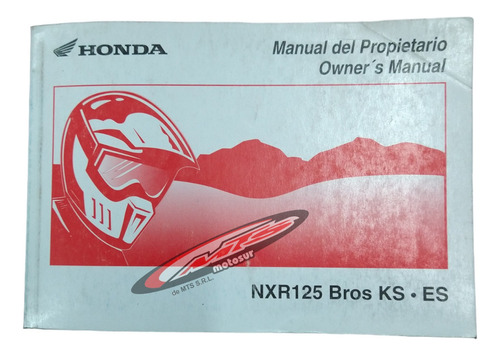 Manual Usuario Propietario Original Honda Bros 125 Moto Sur