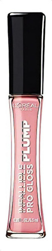 Brillo de labios Loreal Paris Infallible Pro Gloss Plump con acabado rosa brillante