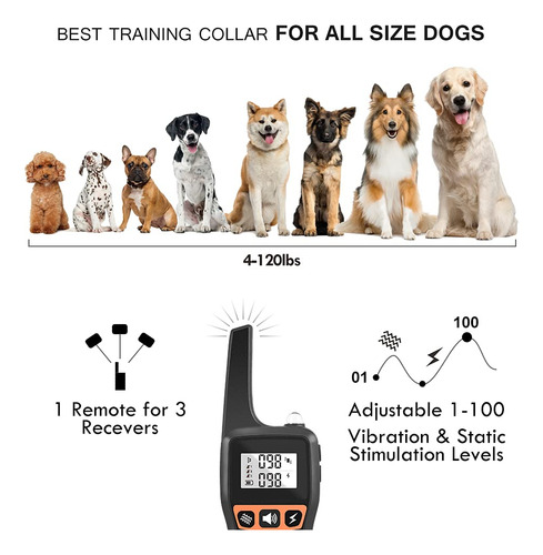 Collar De Entrenamiento Para Perros - Collar Eléctrico De