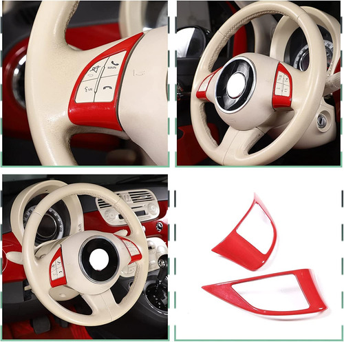 Moldura Para Volante De Abs De Coche, Pegatinas Cromadas Par