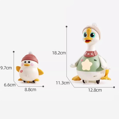 Juguete Pato Tumytime, Pato Que Camina Con Patitos Bebés G