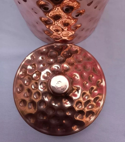 Jarra De Cobre, Capacidad 3lts, Diseño Colmena Chica