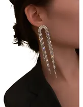 Comprar Aros Largos Para Fiesta Diamantes De Fantasía Colgantes 