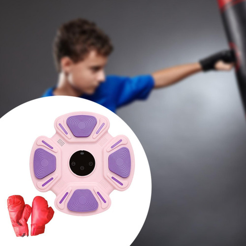 Equipo De Máquina De Boxeo Almohadilla Morado Con Guantes