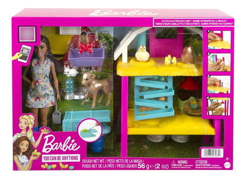 Muñeca Barbie Playset Diversión En La Granja Original Mattel