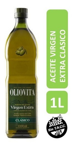Aceite Oliva Virgen Extra Oliovita 1 Litro X 6 Un Sin Tacc