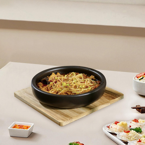 Cuenco De Piedra Dolsot Bibimbap, Olla De Diámetro 22cm