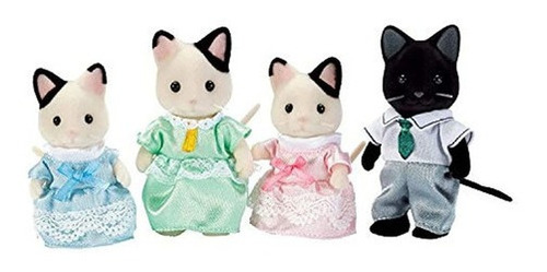 Familia De Gatos Tuxedo De Calico Critters