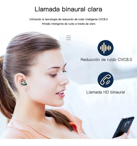 Wy Audífonos Inalámbricos Bluetooth 5.0 Táctil+led