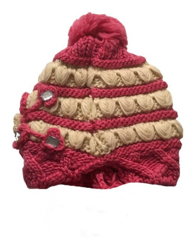 Gorro Botone Boina Dama Invierno Frio Haht-1072