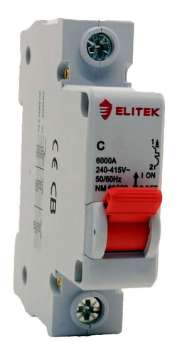 Disjuntor Monofásico Unipolar 10a 16a 20a 25a 32a 40a 50a 63