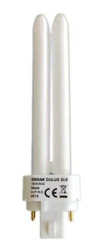 Lampada Compacta 2 Pinos G24d-2 18w Branco Neutro Osram 