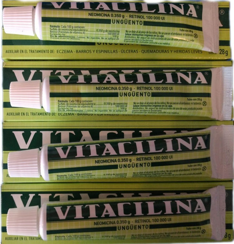 Vitacilina Unguento Tubo 28g Pack 4pzas