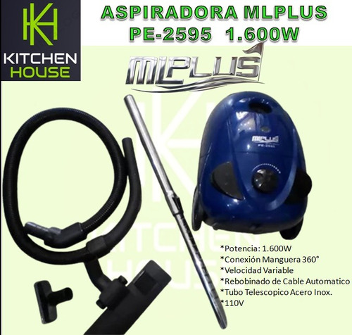 Aspiradora Mlplus Pe-2595 1.600w