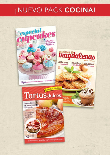 Pack 3 Revistas De Cocina- Arcadia Ediciones