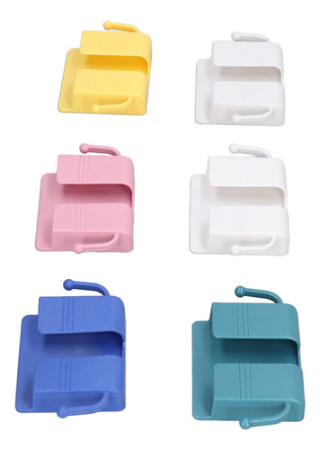 Caja Autoadhesiva Soporte Teléfono Del Soporte De Pared 6pcs