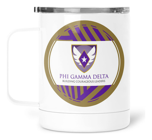 Taza Viaje Acero Inoxidable 13 Onza Phi Gamma Delta 8