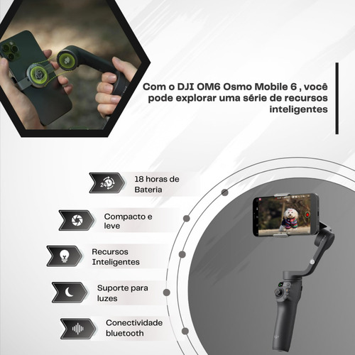Estabilizador Dji Osmo Mobile 6 Gimbal Bluetooth Blutu
