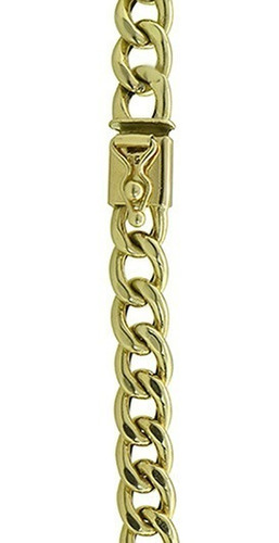 Pulseira De Ouro 18k Berloquinha Elos Grumet 5 Gramas Joia