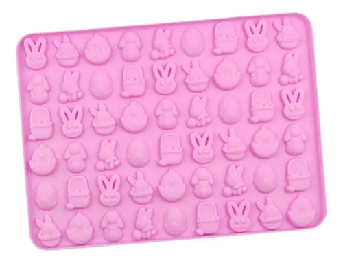 Molde Silicona Pascua Mini Conejo Huevo Cesta Pollito