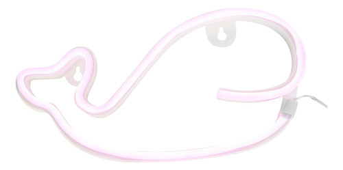 Sign Whale Neon Neon Funciona Con Pilas Led De Neón, Aliment