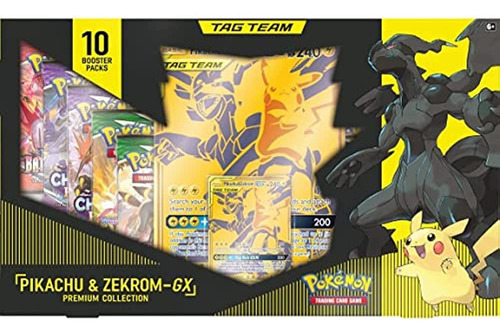 Pokemon Juego De Cartas Intercambiables: Pikachu And Zekrom.