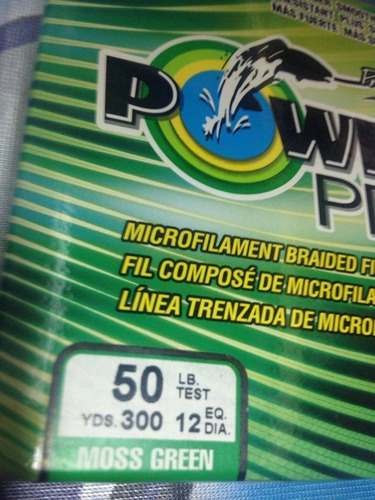 Multifilamento Power Pro 50 Libras Verde Musgo 300 Yardas