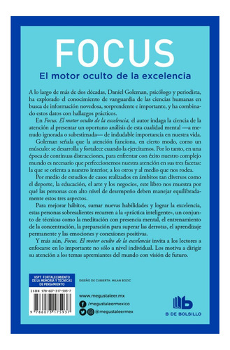 Libro Focus El Motor Oculto De La Excelencia, Daniel Goleman