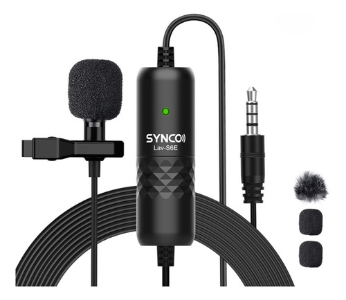 Micrófono Con Clip Synco Lav-s6e Para Cámaras Réflex Digital