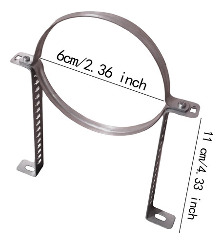 Soporte Para Tubo De Chimenea, Accesorio Para Diámetro 6cm