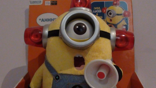 Mi Villano Favorito, Bee-do Minion Figura Bombero Que Habla