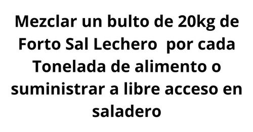 Sal Mineral De Engorda Para Ganado Lechero (Usado)