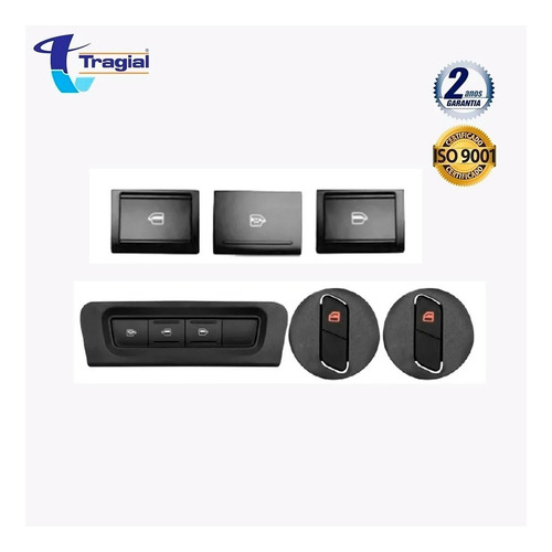 Kit Vidro Eletrico Hb20 2020 Tragial Portas Traseiras