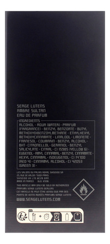 Perfume Ambre Sultan de Serge Lutens, 50 ml, para perfume Uni